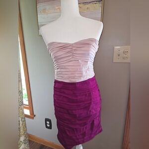 Express Pink and Purple Mini Dress